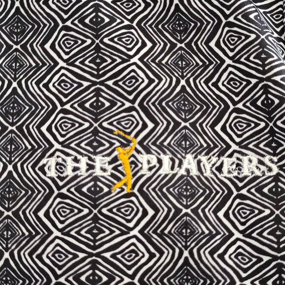 Peter Millar The Players Sleeveless Polo Shirt Small Black White UPF 50+ - Picture 3 of 7